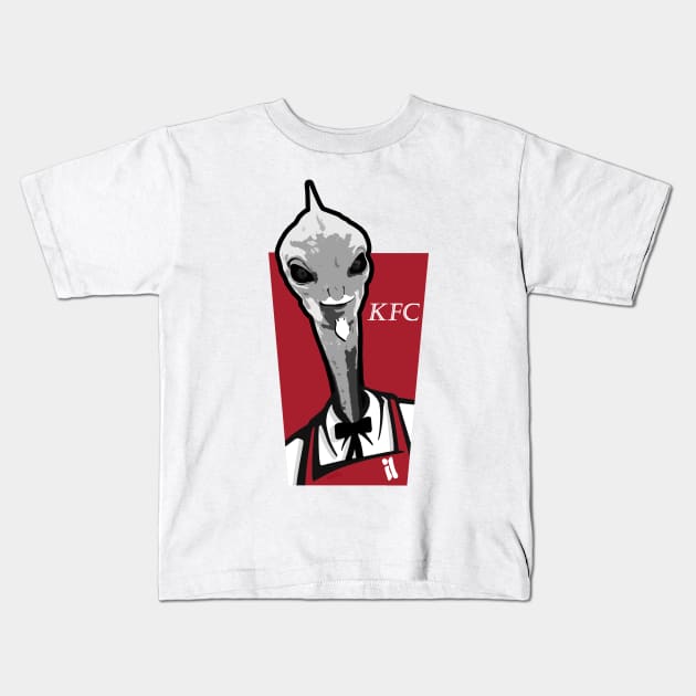 Colonel Lama Su & KFC Kids T-Shirt by Kaiju-Ro